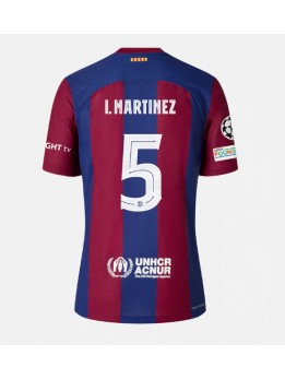 Moški Nogometna dresi replika Barcelona Inigo Martinez #5 Domači 2023-24 Kratek rokav